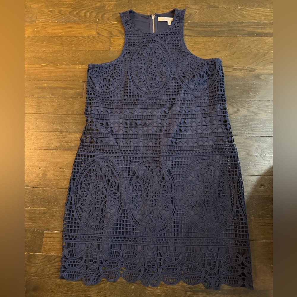 Lovers and friends, navy lace dress. Size small